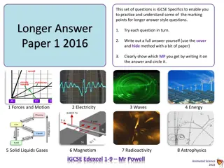 IGCSE Physics Practice Questions - Forces and Motion, Electricity, Waves, and More