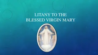 Devotional Litany to the Blessed Virgin Mary