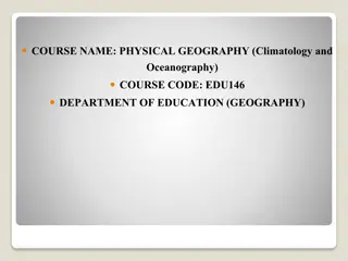 Atmospheric Moisture in Physical Geography