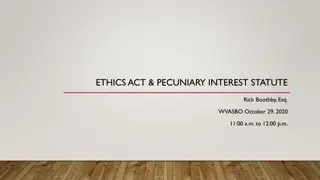 West Virginia Governmental Ethics Act & Pecuniary Interest Statute Overview
