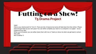 Design Your Dream Theatre Project for Term 5 Drama