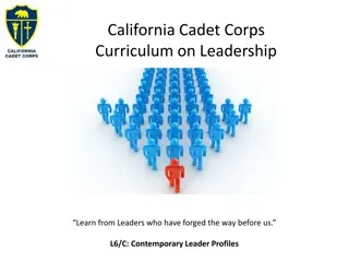 Exploring Contemporary Leadership Profiles in California Cadet Corps Curriculum