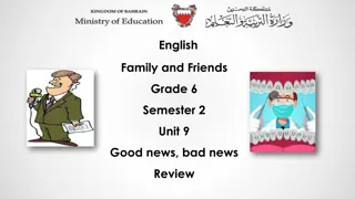 English Family and Friends Grade 6 Semester 2 Unit 9 Review