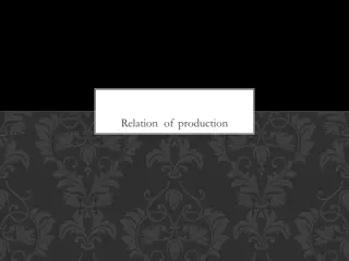 Relations of Production in Society