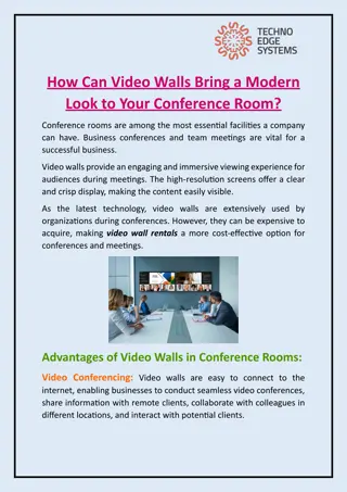 How Can Video Walls Bring a Modern Look to Your Conference Room?