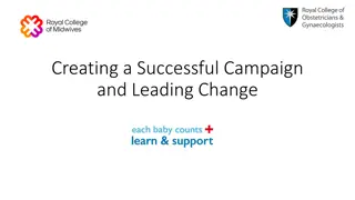 Creating a Successful Campaign and Leading Change in Maternity Care