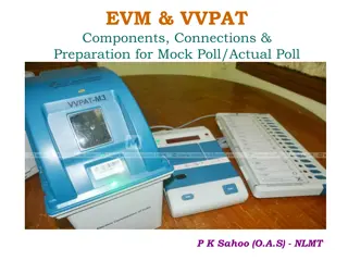 Guide to EVM and VVPAT Components, Connections, and Preparation for Poll