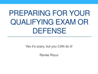 Tips for Acing Your Qualifying Exam or Defense