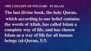 Welfare in Islam: A Comprehensive Perspective