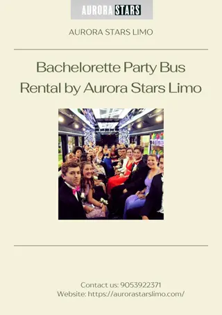 Luxurious Bachelorette Party Bus Experience by Aurora Stars Limo