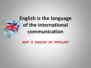 Exploring the Popularity and Importance of the English Language