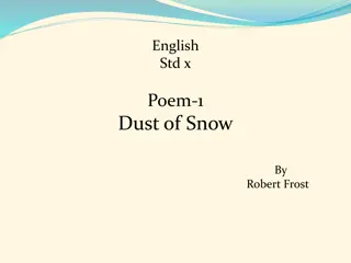 Dust of Snow by Robert Frost: A Brief Analysis