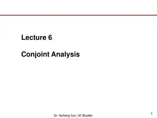 Conjoint Analysis in Marketing Research