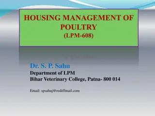 Poultry Housing Management and System Overview