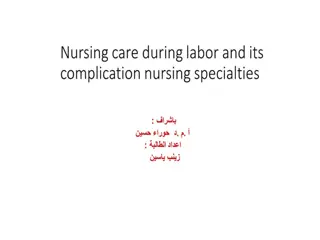 Common Labor Complications and Management Options