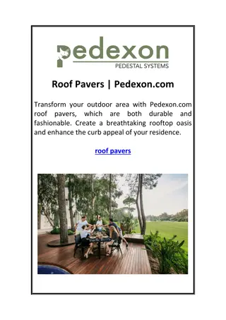 Roof Pavers | Pedexon.com