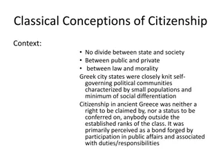 Ancient Greek Conceptions of Citizenship by Aristotle
