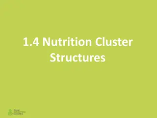 Understanding Nutrition Cluster Structures and Coordination Roles