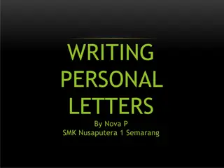 Personal Letters