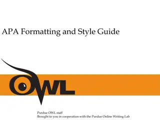 Understanding APA Style Guidelines