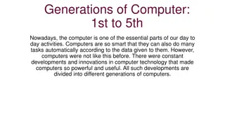 Evolution of Computer Generations: From 1st to 5th