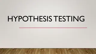 Type I and Type II Errors in Hypothesis Testing