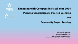 Earmarks and Congressional Funding Guidance