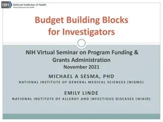 NIH Budget Basics for Researchers in Virtual Seminar