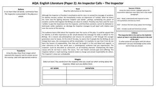 Insights Into 'An Inspector Calls' Characters