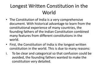 Key Features of the Constitution of India