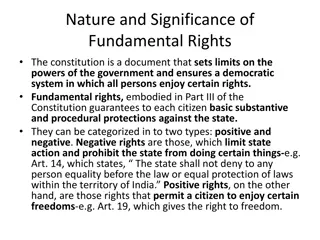 Understanding Fundamental Rights in the Constitution