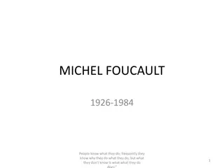 Michel Foucault's Theories on Power, Knowledge, and Institutions