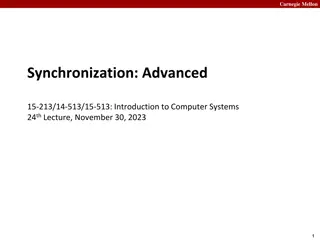 Carnegie Mellon Synchronization and Computer Systems Lecture Updates