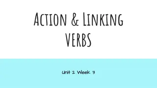 Action and Linking Verbs in Sentences