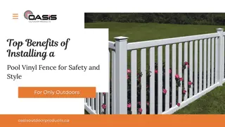 Pool Vinyl Fence for Safety and Style