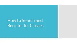 How to Search and Register for Classes at Clark College