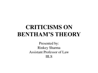 Criticisms on Bentham's Utilitarianism Theory