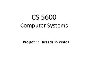 Introduction to Pintos Operating System for Computer Systems Projects