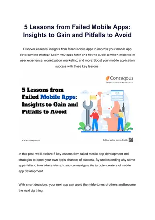 5 Lessons from Failed Mobile Apps_ Insights to Gain and Pitfalls to Avoid