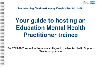 Transforming Children & Young People's Mental Health: Guide for Hosting EMHP Trainees in Schools & Colleges