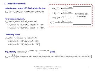 Three-Phase Power Systems and Instantaneous Power Flow