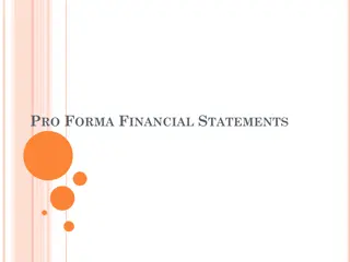 Understanding Pro Forma Financial Statements