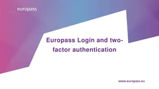 Guide to Setting Up EU Login and Two-Factor Authentication