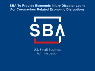 SBA Provides Economic Injury Disaster Loans for Coronavirus-Related Economic Disruptions