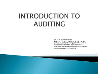 Evolution and Significance of Auditing in Commerce