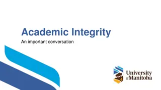 Academic Integrity at the University of Manitoba