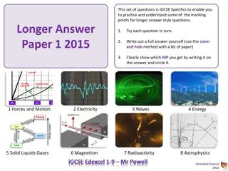 IGCSE Physics Longer Answer Practice - June Paper 1, 2015