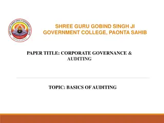 Basics of Auditing in Corporate Governance and its Origins