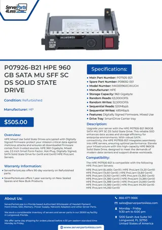 Buy P07926-B21 HPE 960GB SATA MU SFF SC DS SOLID STATE DRIVE