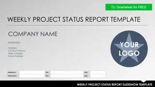 Weekly Project Status Report Template for Effective Project Management
